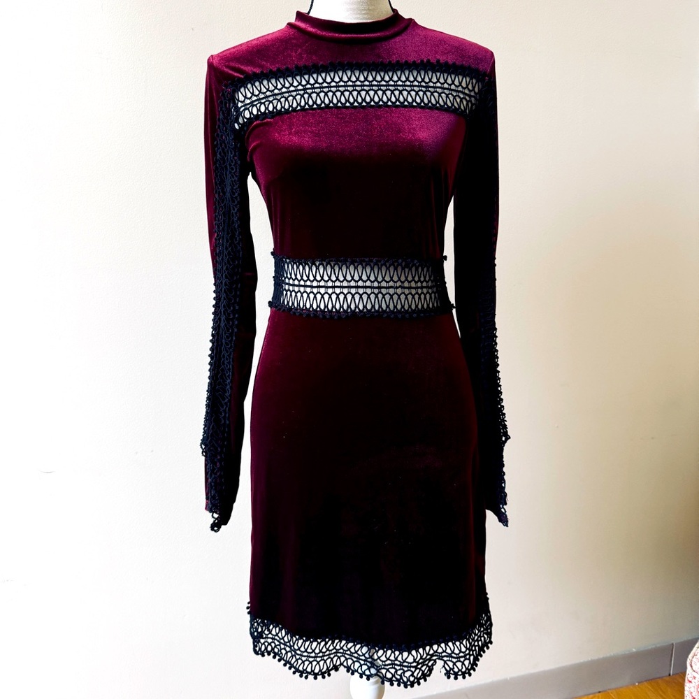 Y2K party dress velvet vintage